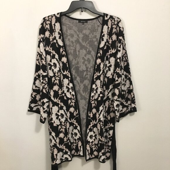 Vintage RW&CO. Floral Kimono Mini Sweater Robe - Picture 2 of 15